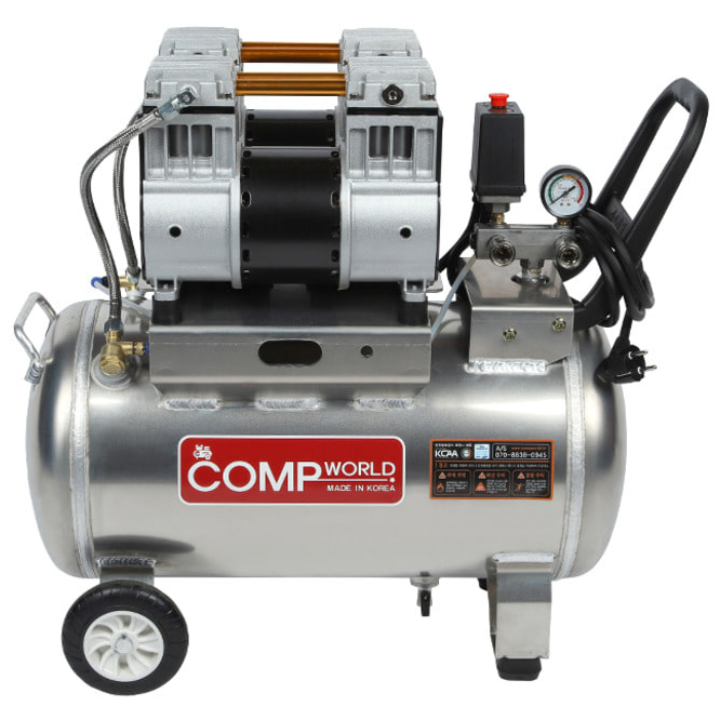 콤프월드 휴대용 저소음 콤프레샤 OFS950-2H-40 4.5마력급 40리터 알루미늄탱크, 1개 910,000원