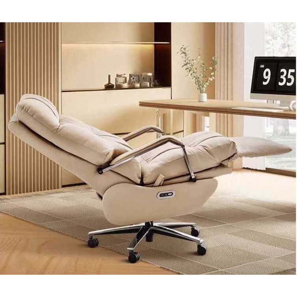 전동 리클라이너 의자 중역의자 사무용 사장 임원 체어, 전동모델 - 블랙 - 고급 가죽 1,531,400원