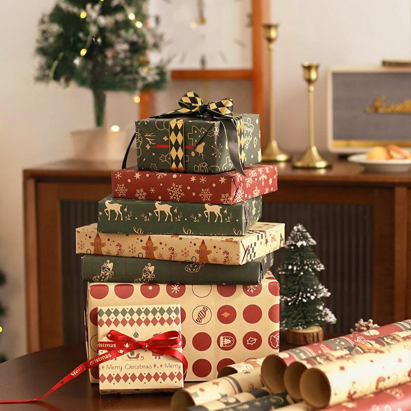 메종드아야 크리스마스 포장지 선물 포장 3종 8,500원