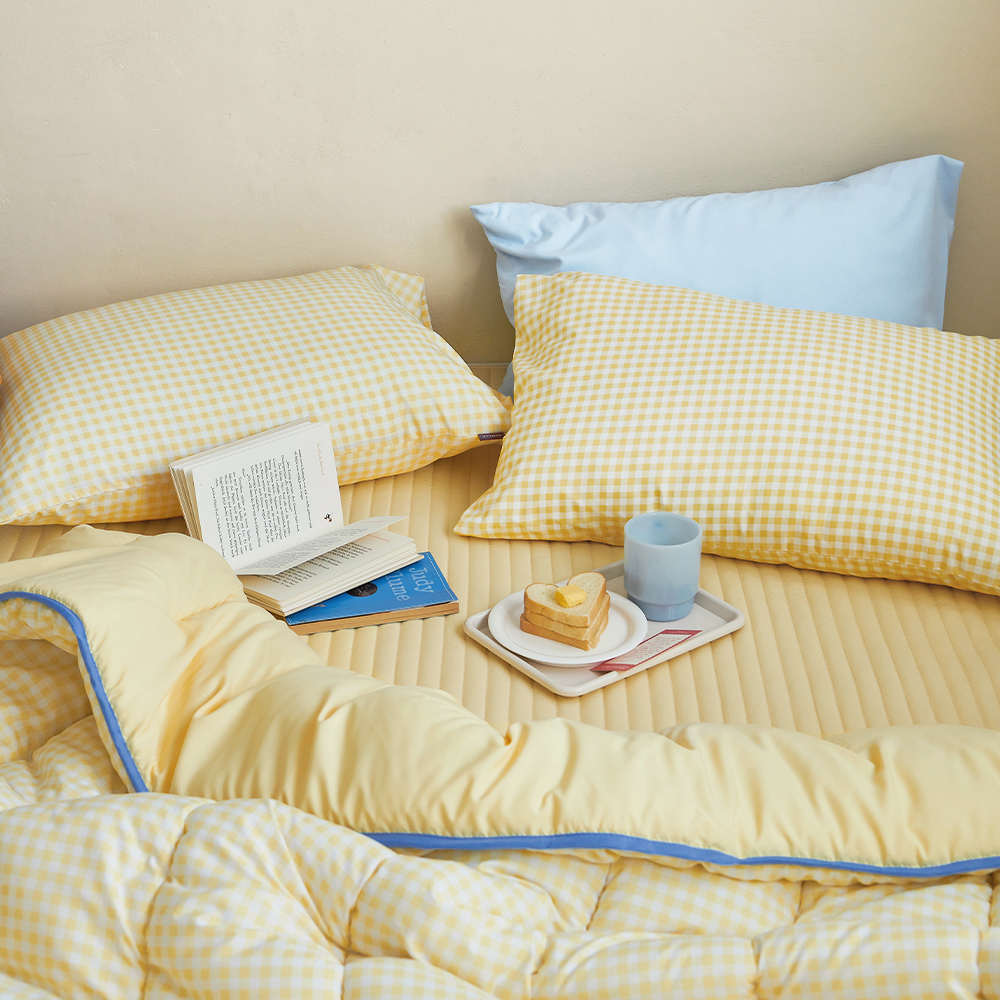 쁘리엘르 데일리체크 향균 워싱 차렵침구 40,410원