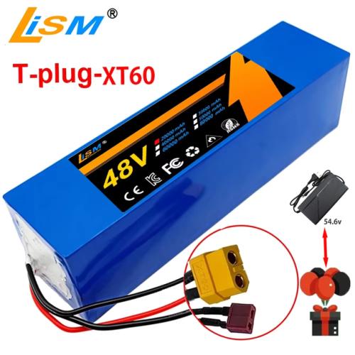 21700 리튬 배터리 팩 고출력 Ebike 배터리 전기 자전거 BMS 및 2A 충전기 13S3P 800-1000W 54.6V 48V 20ah 110,140원