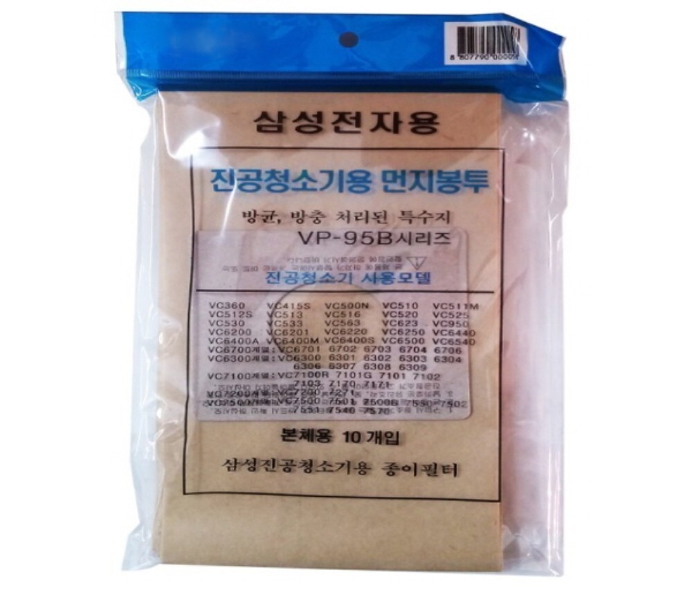 삼성청소기 먼지봉투 VC-TD600 PN940A PU50A L822A 6,900원