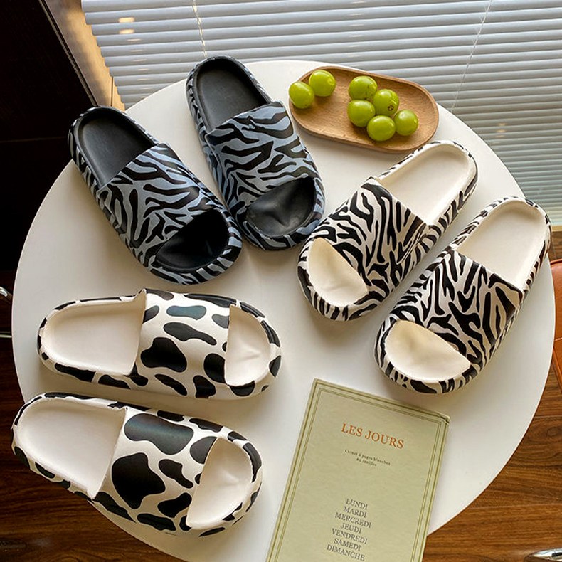 스타일아유 귀여운 지브라 암소 슬리퍼 여성 여름 홈 실내 슬리퍼 슬라이 거실화 6,380원