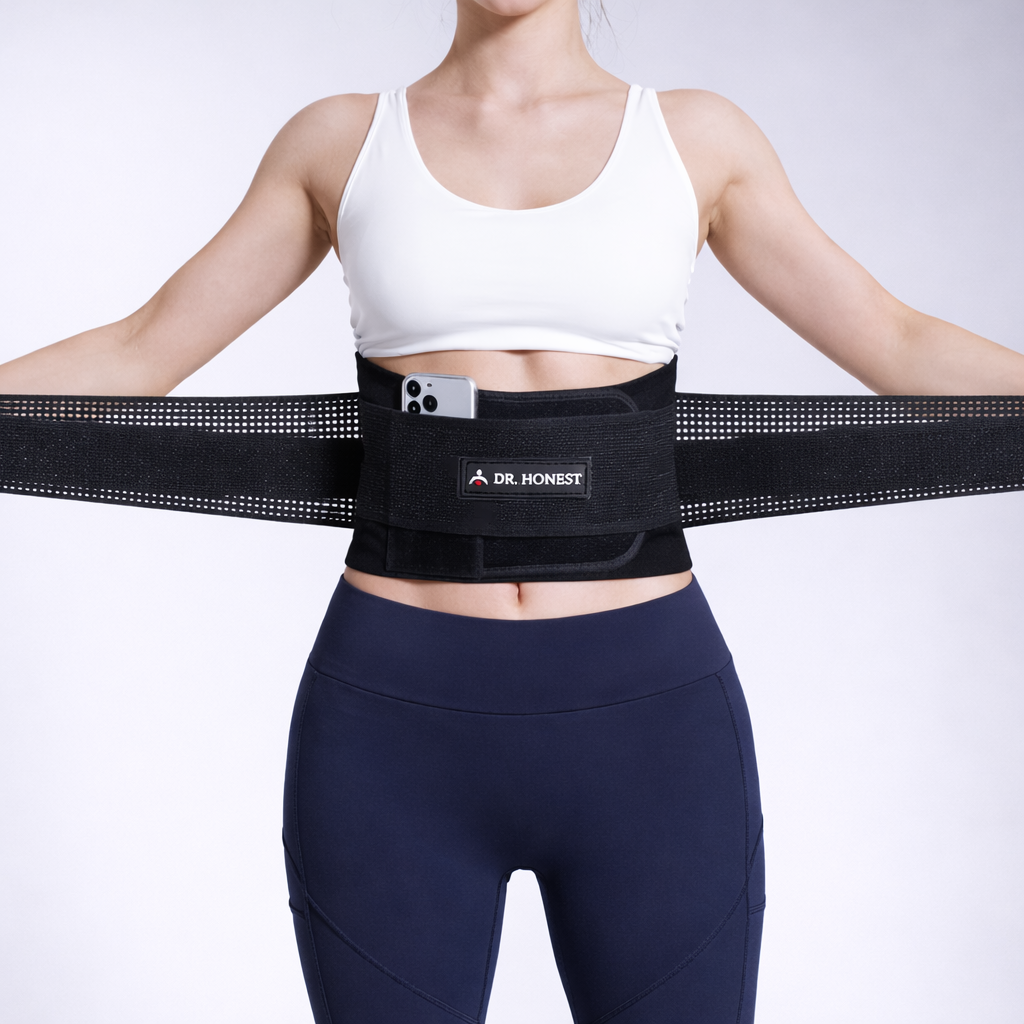 DR.HONEST 허리보호대 복대 벨트 여성 여자, 블랙, 1개 32,900원