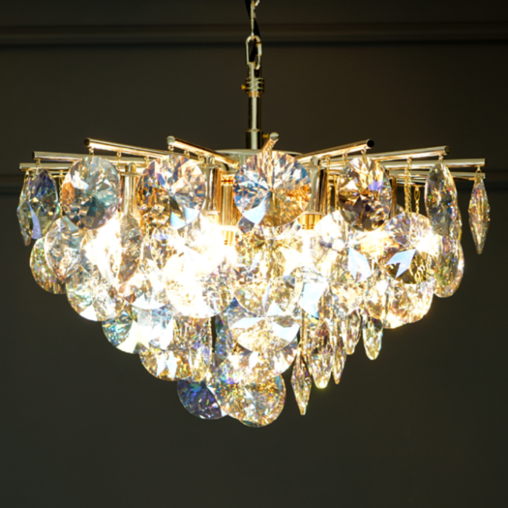 미니샹들리에 LED 거실 안방 크리스탈 식탁 샹들리에 조명 골드 493,000원