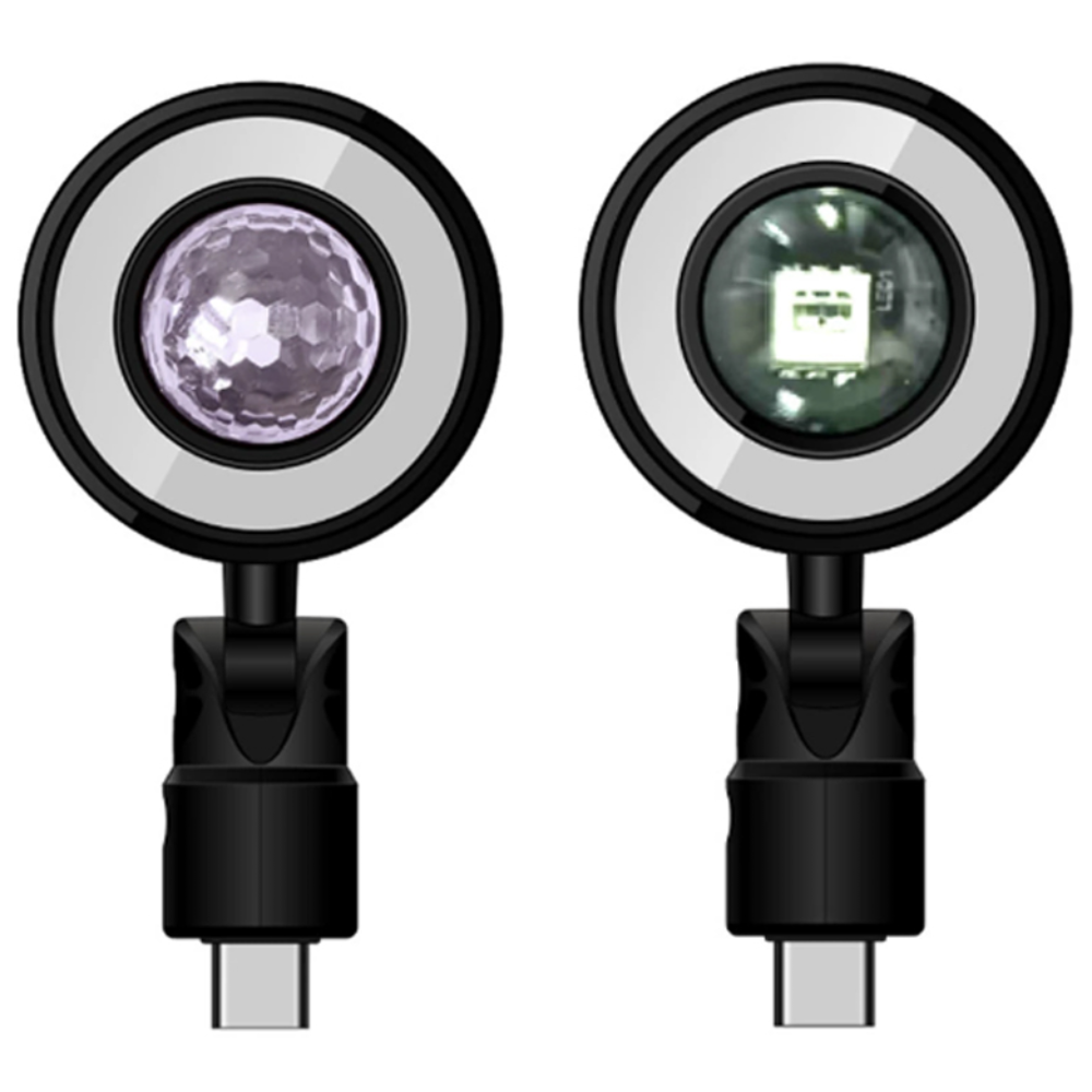 알테쉬 자동차 C타입 미러볼 실내 LED 램프 4,500원