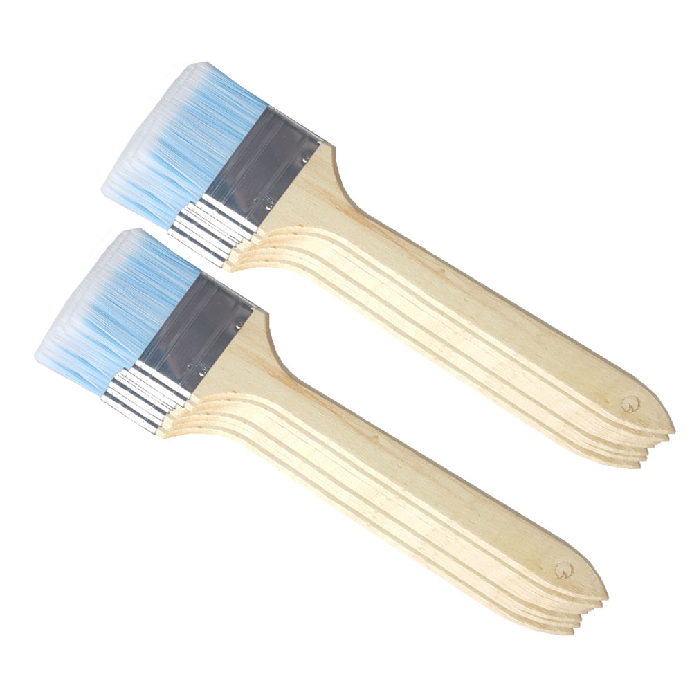 페인트마트 고급 아크릴인조모 파란붓 파란털 50mm 60mm 2종세트 10개씩 총 20개 페인트 붓 페인트브러쉬 부드러운 털 수성 유성 페인트붓 붓자국이 적은 붓, 현재가 74,000원