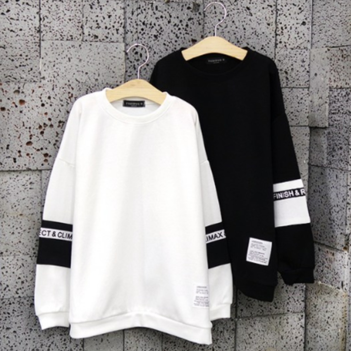 [국내생산] 유니우 주니어 초등학생 핸즈 1+1 봄 가을 맨투맨 티 39,900원