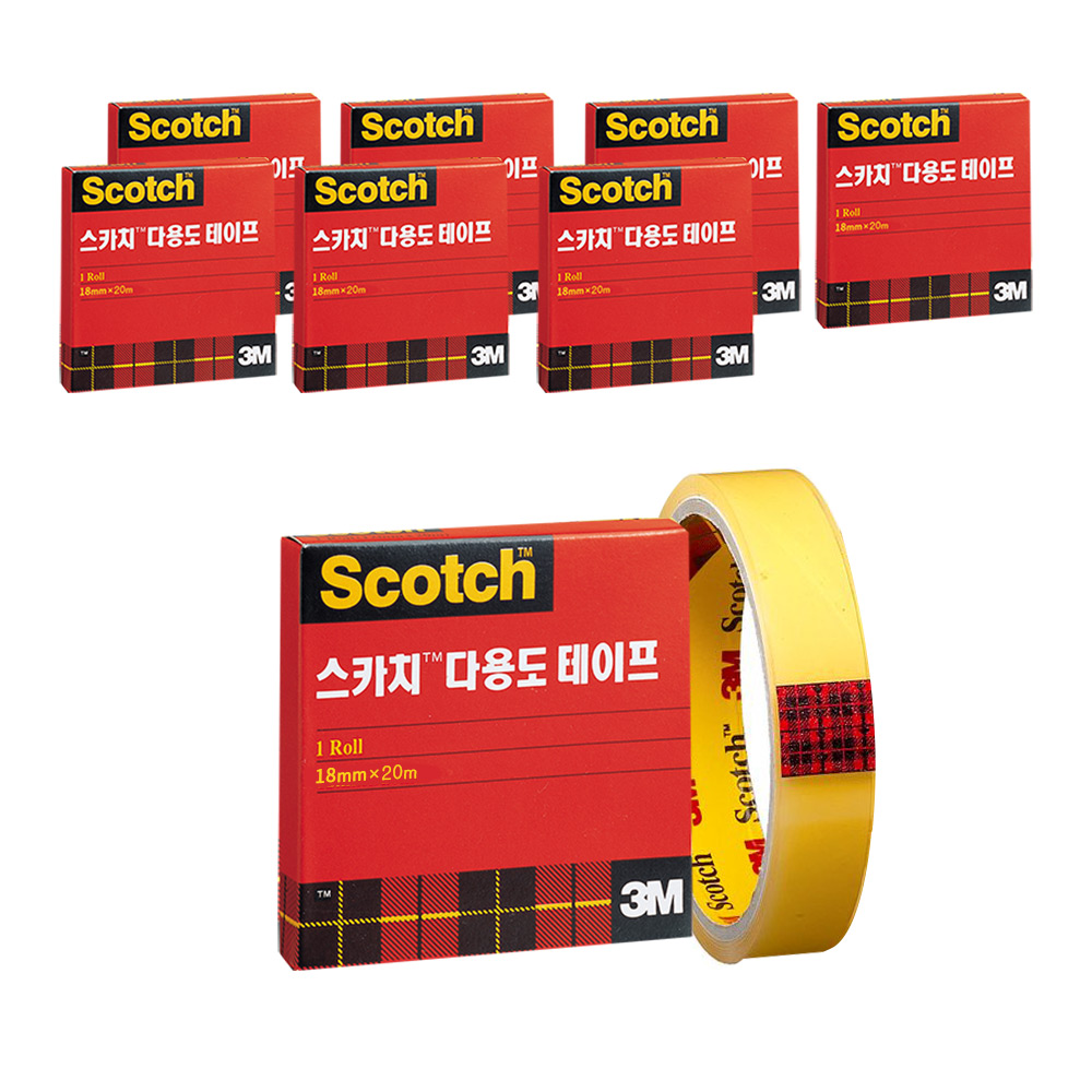 스카치 다용도 셀로판 테이프 리필 500 18mm x 20m 11,900원