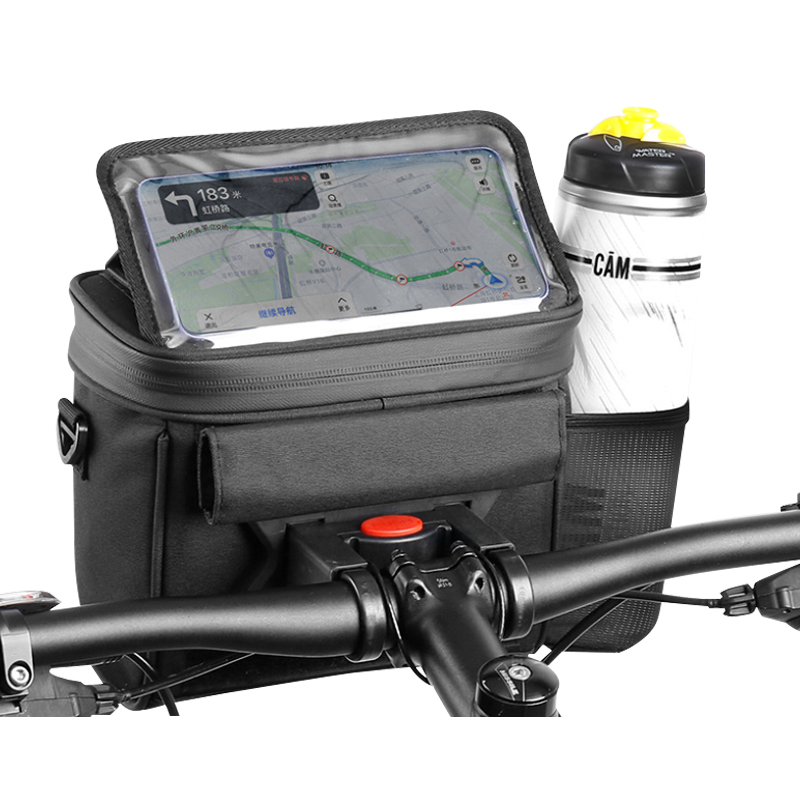 디모어 고급형 자전거 70도 휴대폰거치 음료홀더 핸들가방, 블랙, 1개 29,800원
