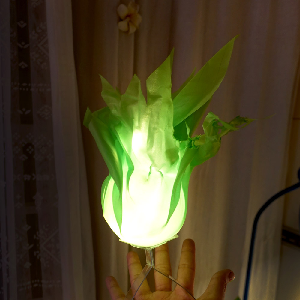 23 할로윈 테이블보 선물 포장, 1개, 75_초샤이언 에네르기 모형 불꽃 장식 (그린) 10,000원