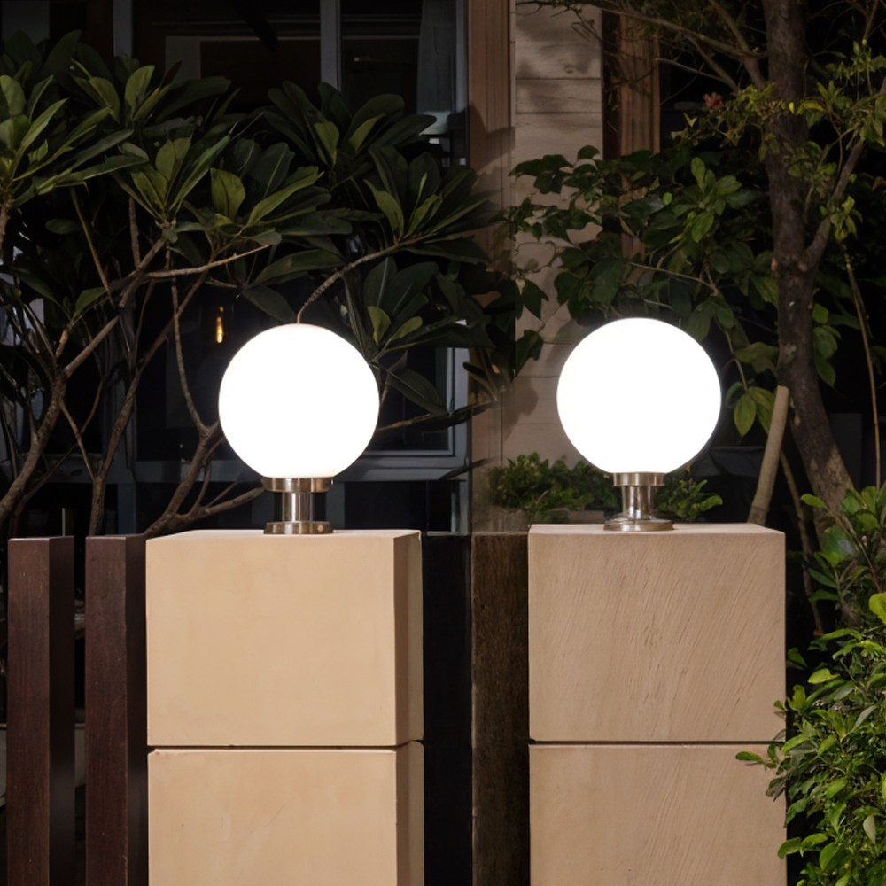 태양광 문주등 대문등 구슬 호박등 태양열 전구 LED 테라스 조명 텅스텐 20호 스텐받침 42,050원