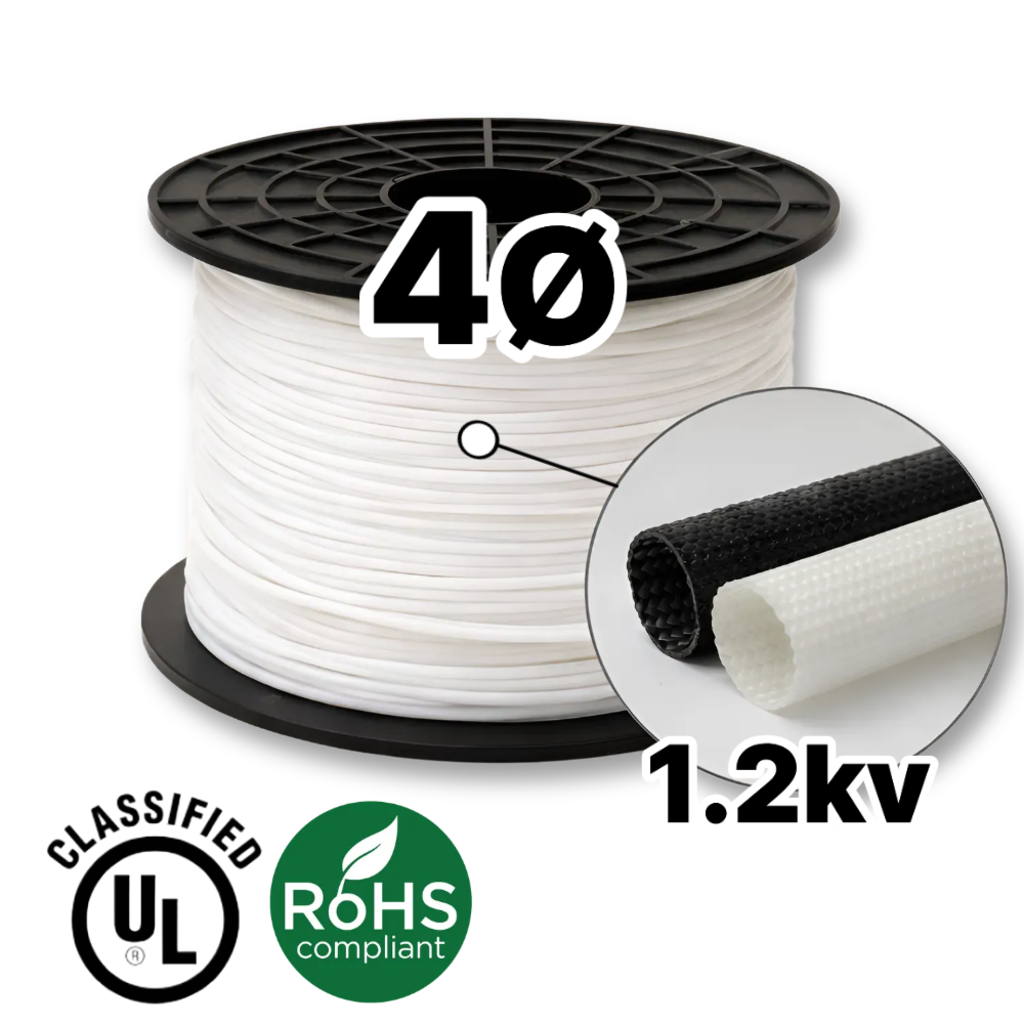 실리콘 글라스 튜브 (SGT) 1.2kv 절연튜브 4mm 400M, 1 126,400원