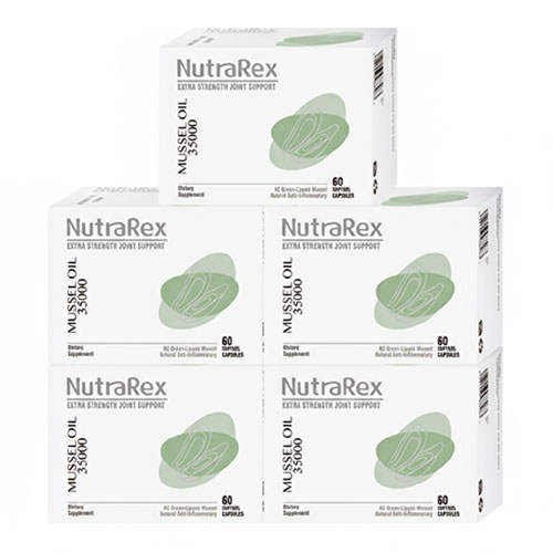 뉴질랜드 뉴트라렉스 초록입홍합오일 그린머슬 35000mg, 5박스, 60정 282,500원