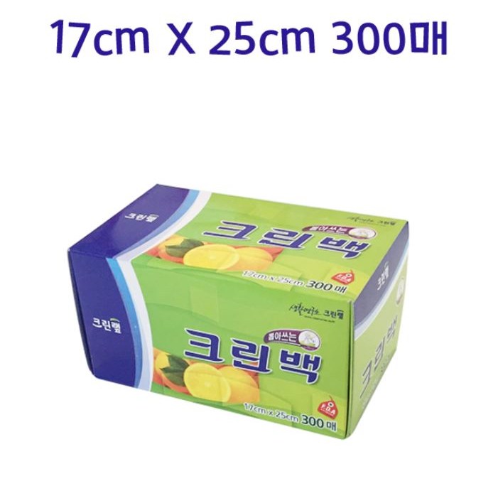크린랲 크린백 미니 17cm x 25cm, 300매, 16개 73,640원