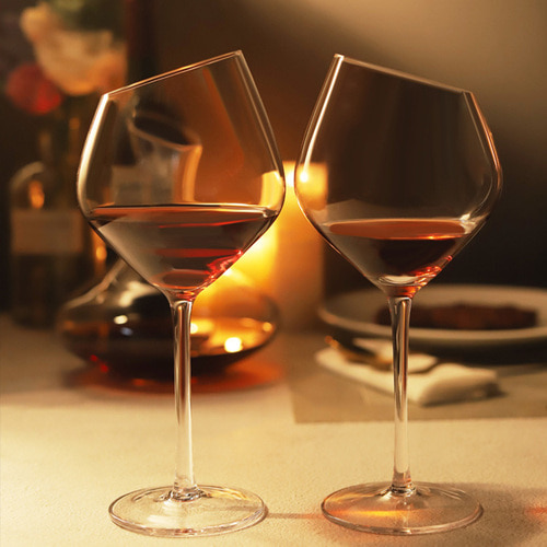오블릭 크리스탈 고급 와인잔 540ml 2P 세트, 2개 26,900원