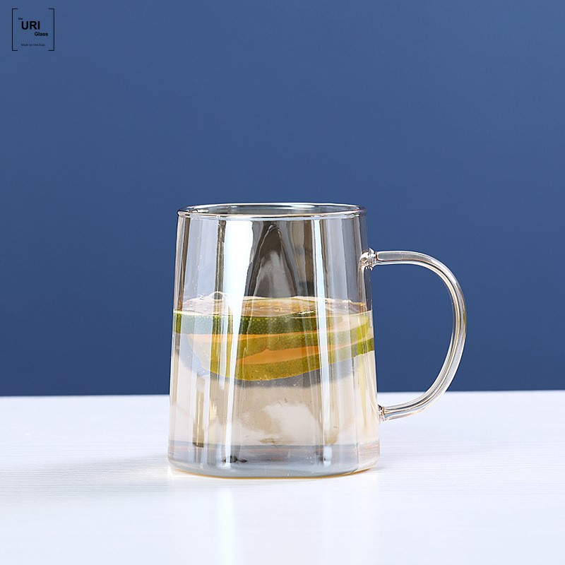 우리글라스 북유럽 고급 내열 유리컵 450ml 2p, 단일색상, 2개 15,450원