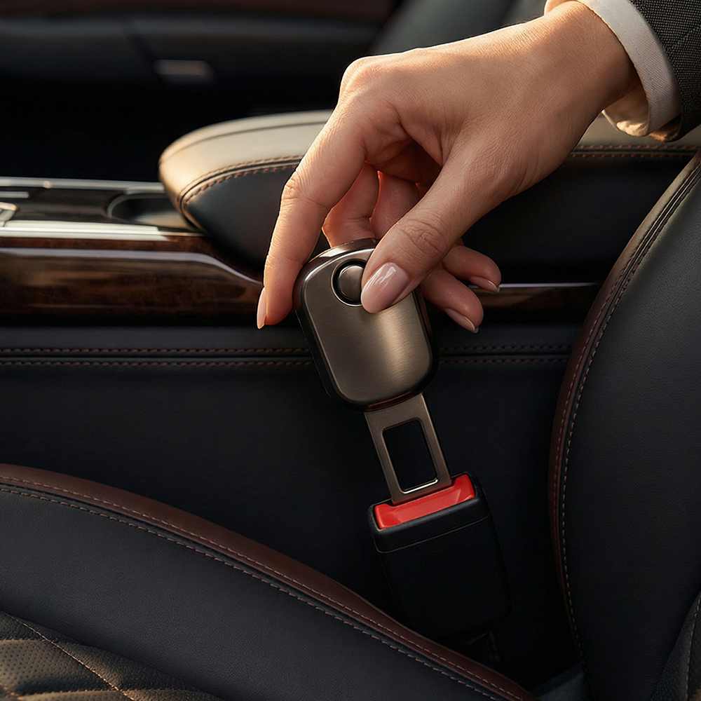 ErrifY 프리미엄 안전벨트 연장클립 전차종호환, 1세트, 다크 블랙 14,000원