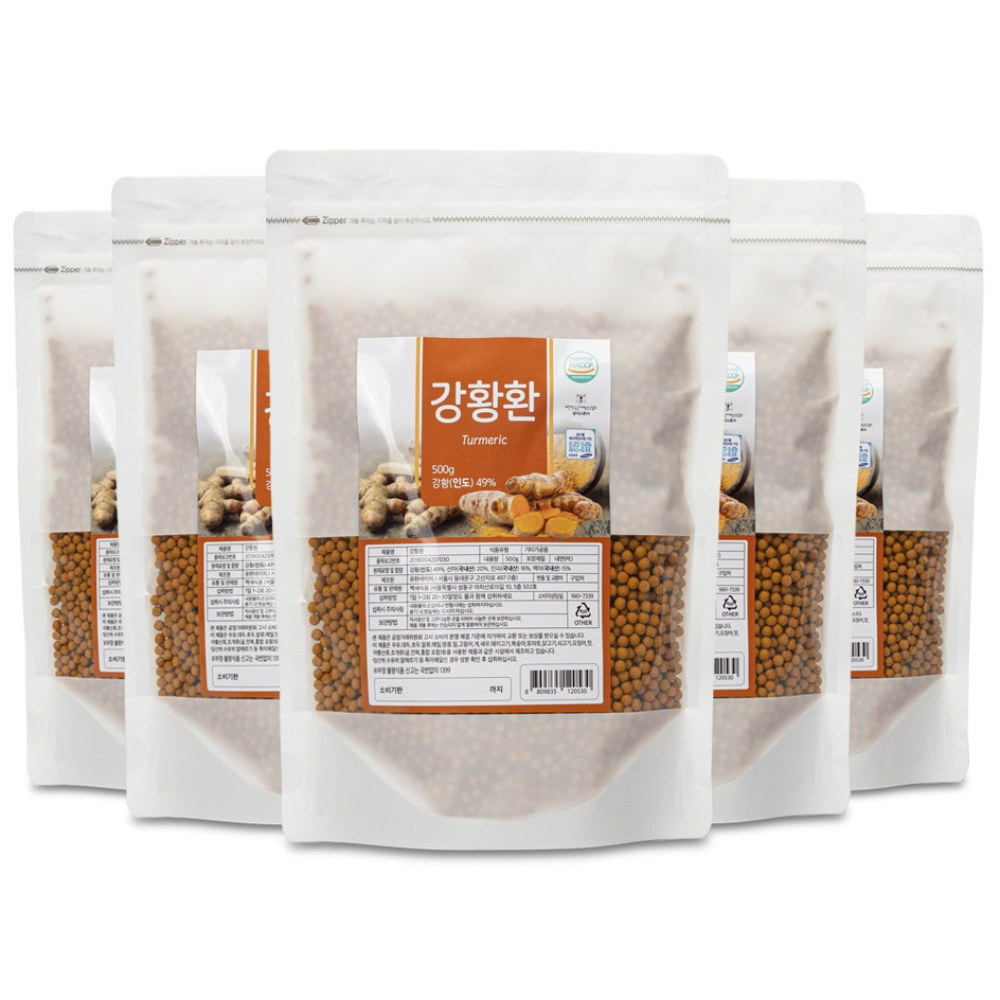 백세식품 강황환 500g 인도산(최상급) HACCP 인증제품, 5개, 500g 60,190원