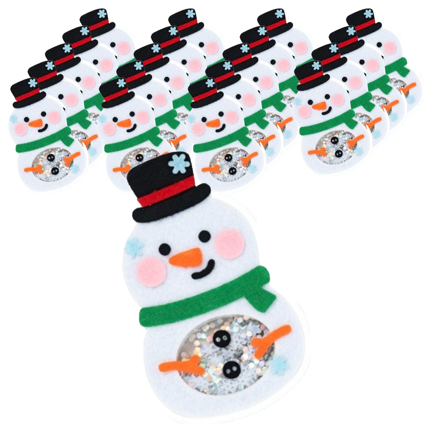 민화샵 펠트 크리스마스 쉐이커 만들기 세트 S250066C, 눈사람, 20세트 50,400원