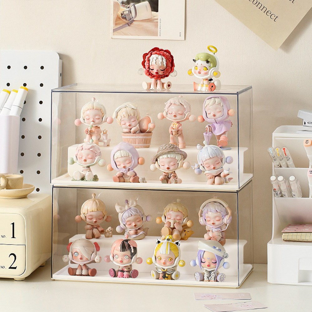 HK.sell 컬렉션 피규어 전시대 투명 아크릴 2단 장식장, 2개 20,500원