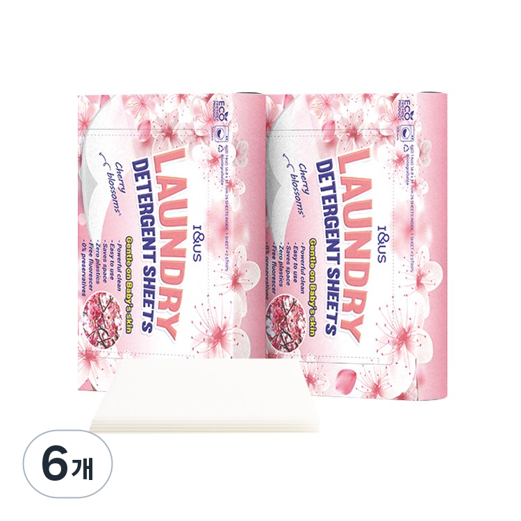 아이앤어스 초고농축 시트세제 (섬유유연+향이 좋은 체리블라썸, 순한성분 프리미엄 세제) 52,900원