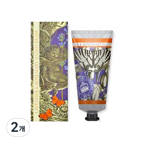 [KEW 큐가든] 영국 직수입 핸드크림 75ml 12종 2개 세트 (택1) 선물 향수 향기 잔향 시어버터 코코넛 식물성, 2개 54,150원