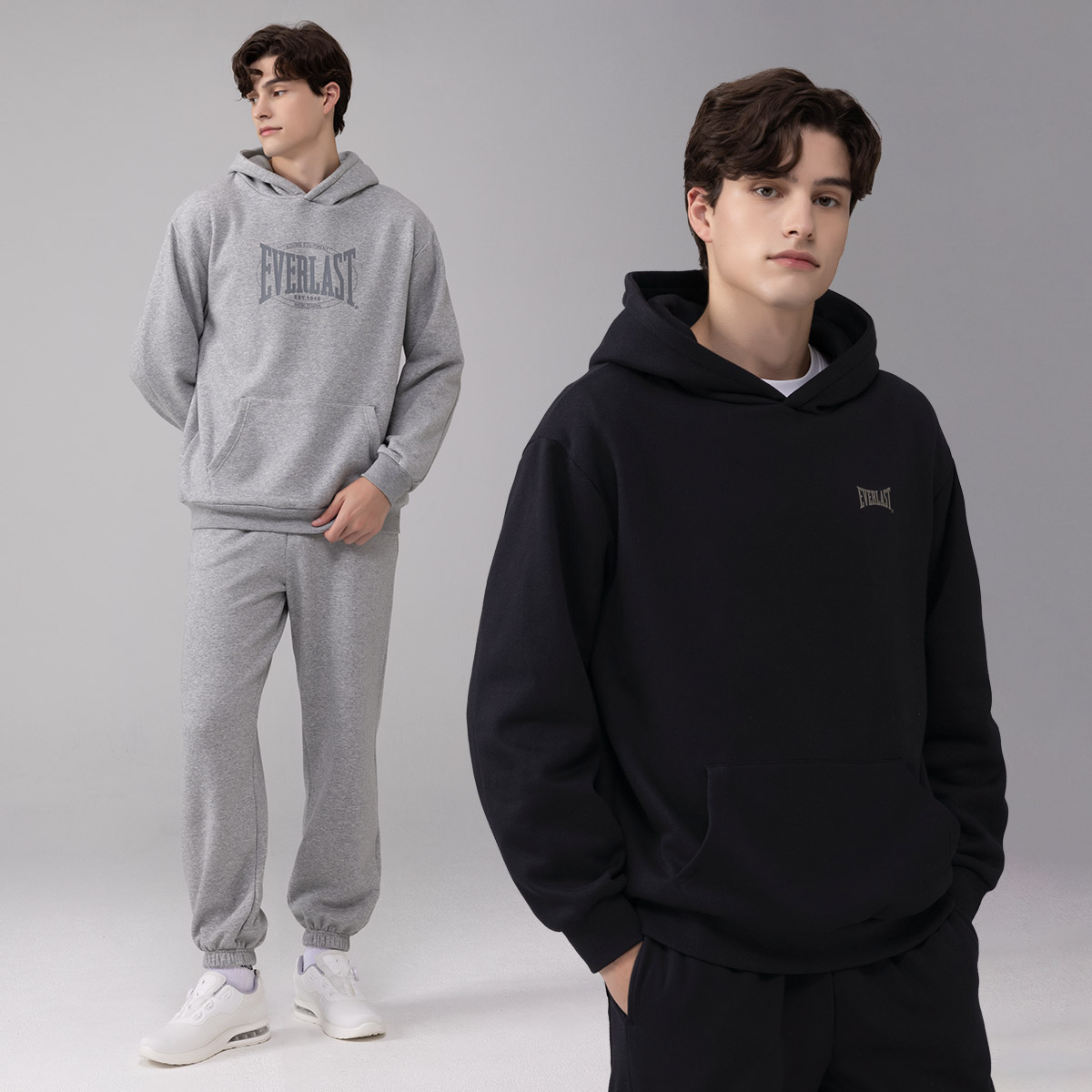 [SET] 에버라스트 남성 기모 캥거루 포켓 후드티 + 조거팬츠 52,800원