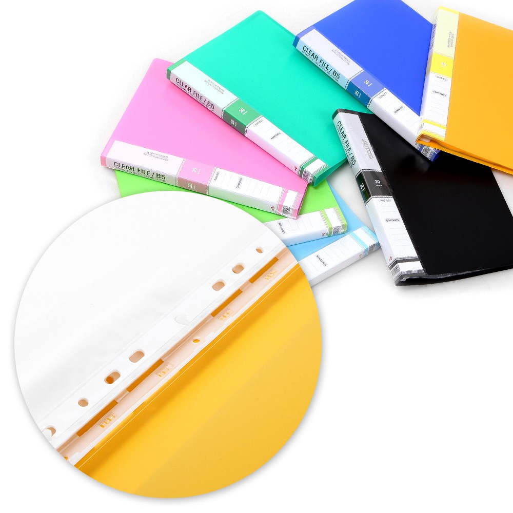 B5 클리어화일 내지20매, 하늘색 1,790원
