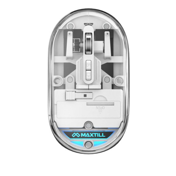 맥스틸 무소음 3모드 멀티페어링 블루투스 투명 무선 마우스 GM-TM10D 31,900원