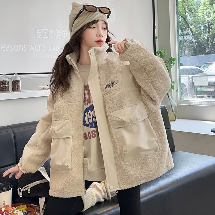 나나키즈 여아 겨울 기모 양털 후리스 영문 레터링 빅포켓 집업 초등생 긴팔 외투 상의 초중생 주니어 점퍼 (6668) 41,800원