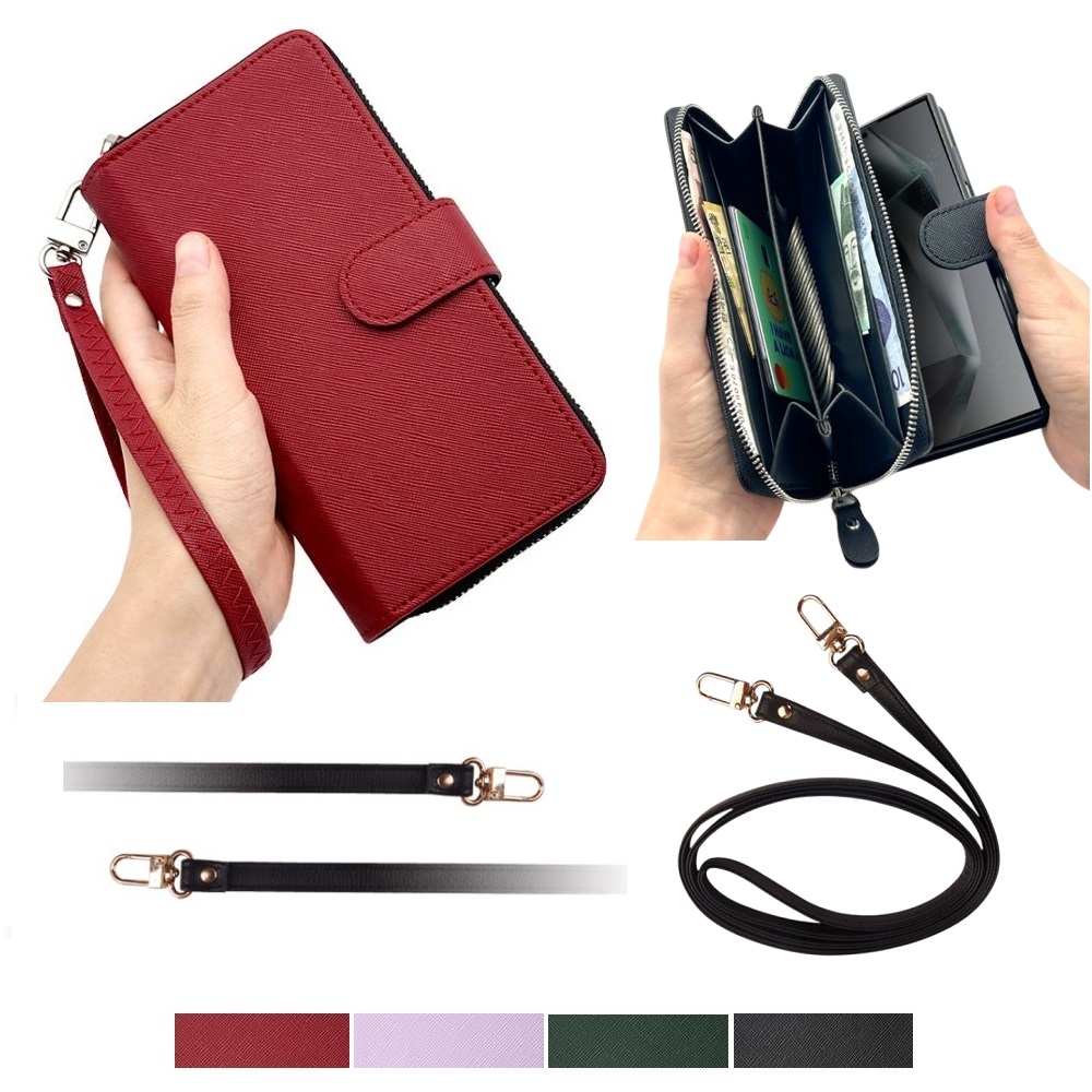 갤럭시 점프2 케이스 SM-M336K (뉴뉴) 가죽 뉴쁠랑뜨 사필레 2IN1 (손목 스트랩 + 심플롱 목걸이줄) 카드 지폐 수납 자석 지갑 28,300원