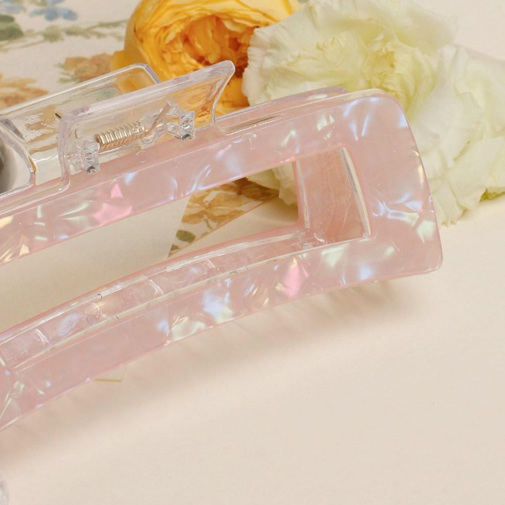 초콜리트쥬얼리 마그넷 셀룰로오스 13cm 스퀘어 빅사이즈 올림머리 헤어 왕 집게핀 - 5color 9,900원