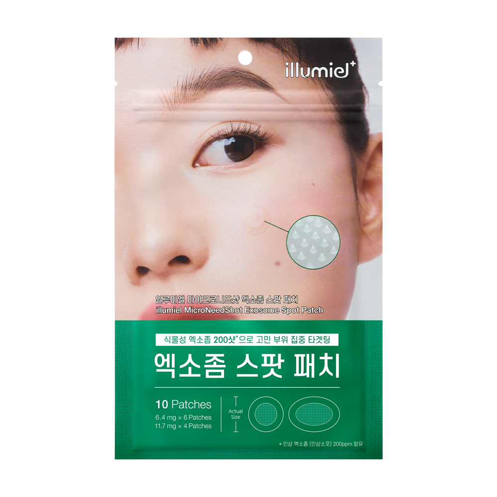 일루미엘 마이크로 니드샷 식물성 엑소좀 200샷 스팟 패치 여드름 패치, 1개, 10개입 9,600원
