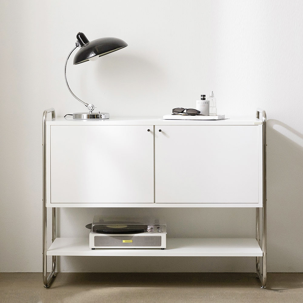 스칸디무드 클레르 라운드 미드센츄리 다용도 모듈 거실 수납장 1000 109,010원