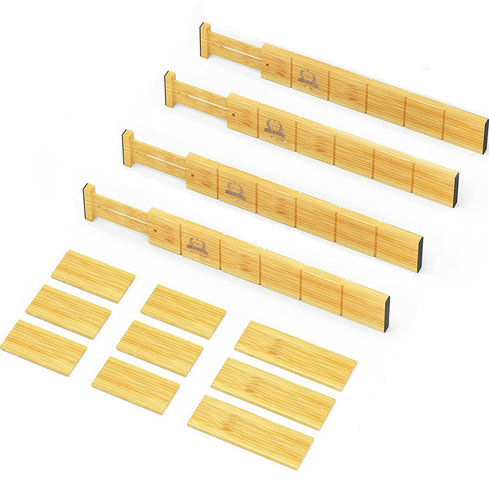 모던컨츄리 원목 길이조절 서랍 칸막이 4p + 파티션 3종 x 3p 세트 대형 29,640원