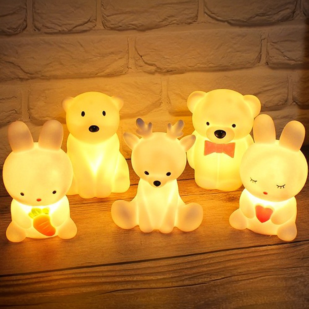 캐릭터 무드등 동물 토끼 곰 고양이 캠핑랜턴 취침등 어린이 수련회 집들이 인기 선물 7,000원