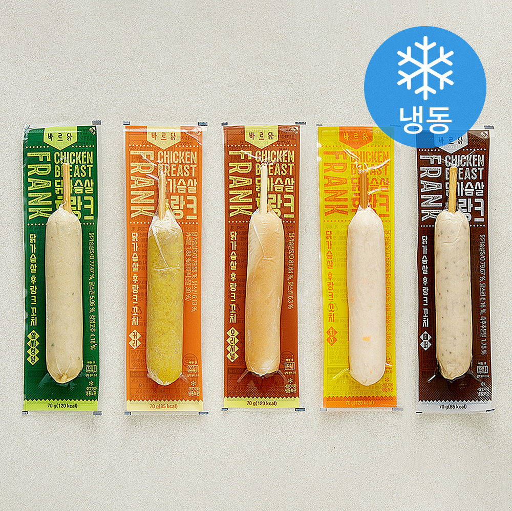 [로켓프레시] 바르닭 닭가슴살 후랑크 꼬치 (냉동), 70g, 5개 12,250원