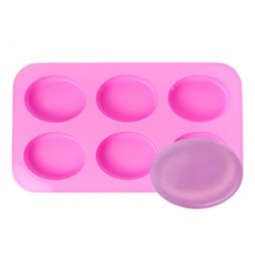 실리콘몰드 - 둥근 타원 6구 4,500원