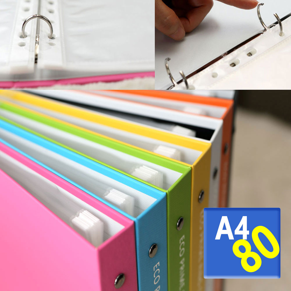 친환경재질 에코프라임 3공 O링 클리어화일 A4 80매, 1개, 노랑 5,600원