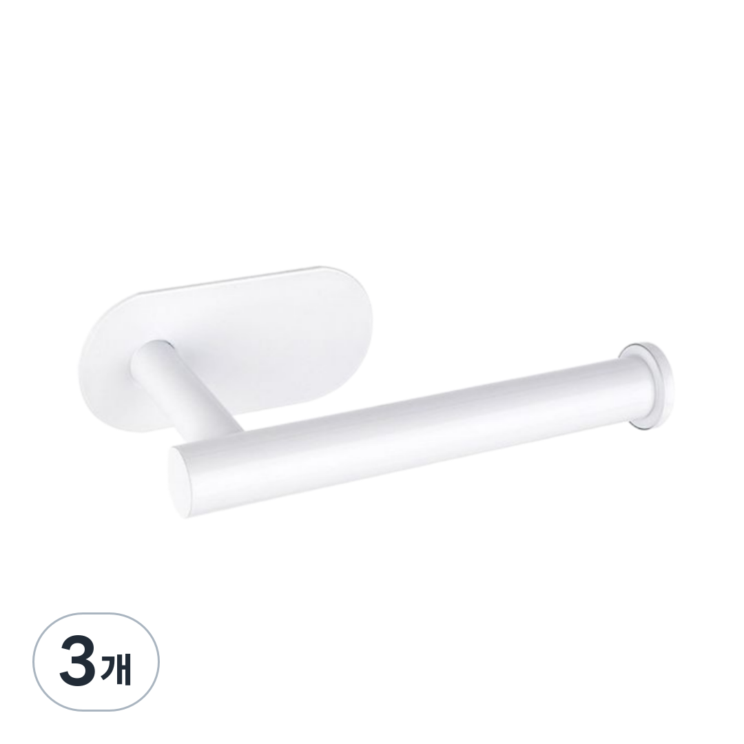 클린앤픽 무타공 ABS 욕실 화장실 휴지걸이, 3개, 퓨어화이트 11,970원