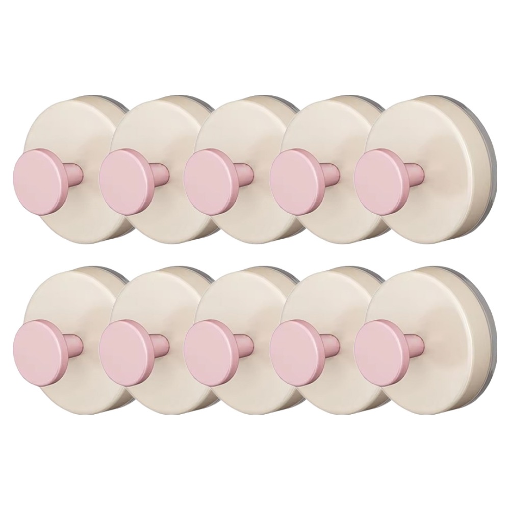 대한 몰 무타공 진공 흡착 다용도 벽걸이 컬러 후크, 핑크, 10개 5,500원