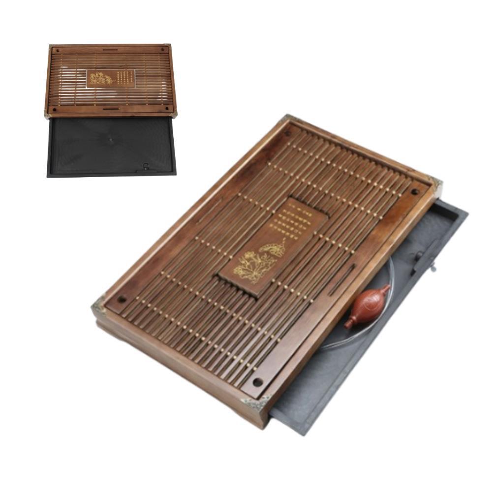 DN 다기트레이 대나무 퇴수기 전통 차판 심플 53cm 브라운 51,560원