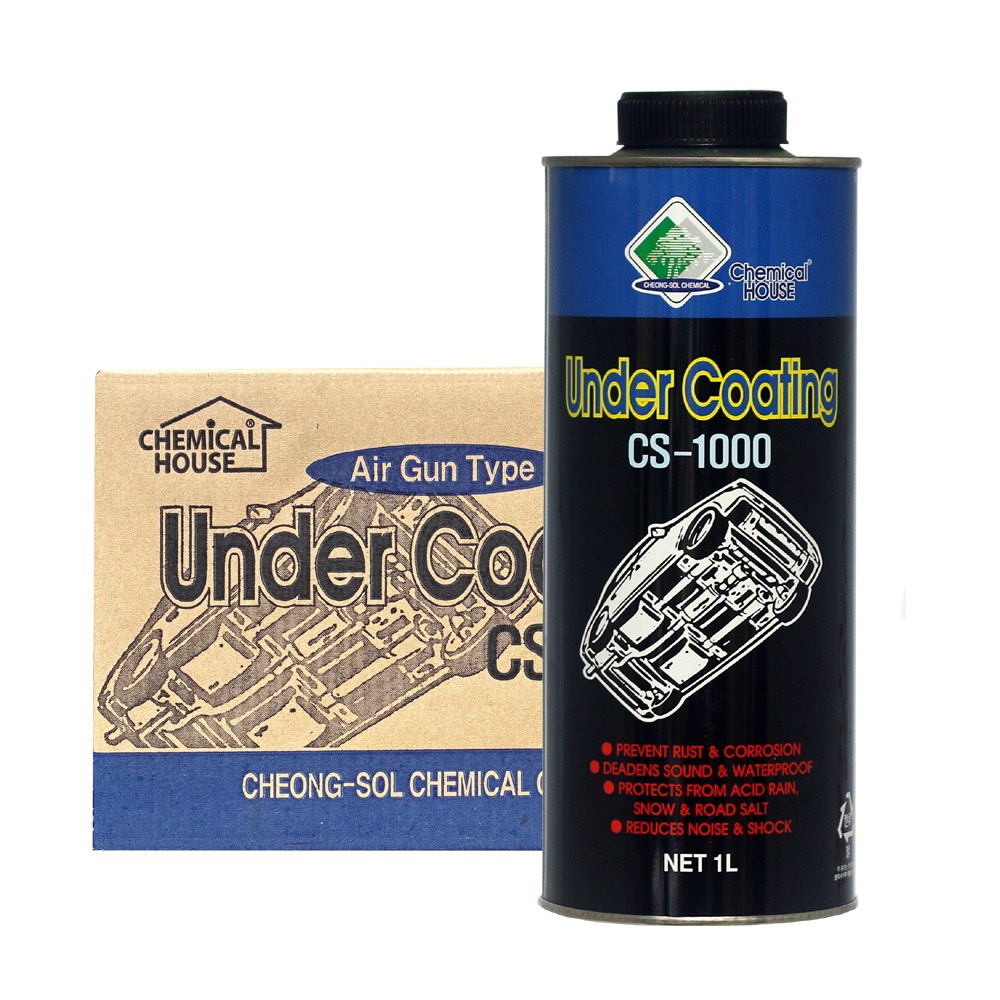 케미칼하우스 유성 언더코팅 1박스(12개) 검정 CS-1000 1L 건타입 자동차 하부보호, 소음감소 68,000원