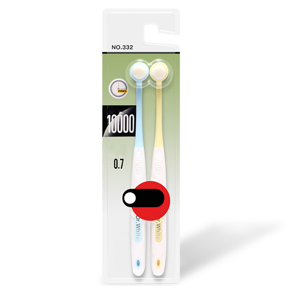 딩동펫 강아지 스마일 원형 미세모 칫솔 2종 세트 4,400원