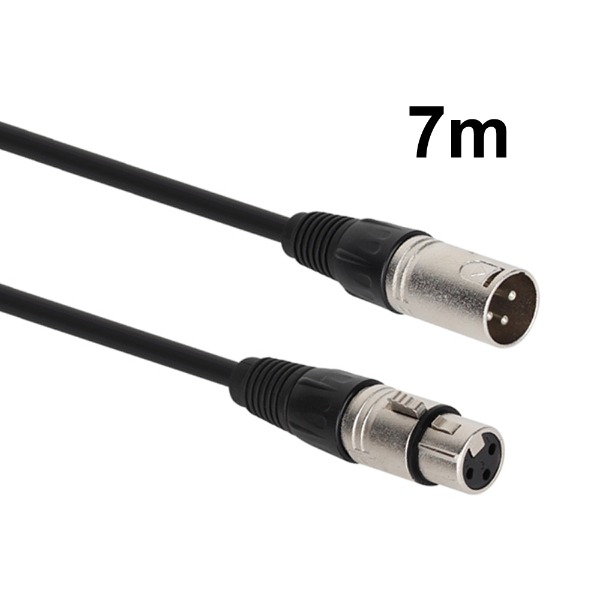 XLR 캐논 MF 연장케이블 7M CM-XLRS07, 블랙+실버, CM-XLRS07 12,600원
