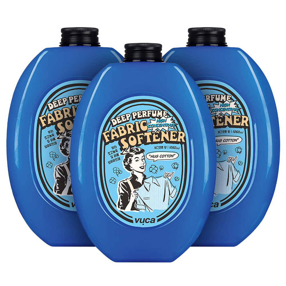 뷰카 초고농축 딥 퍼퓸 섬유유연제 허그코튼 본품, 1.05L, 3개 19,900원