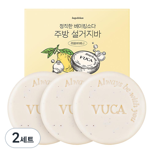 뷰카 정직한 베이킹소다 주방 설거지바 레몬버베나 3p 17,800원