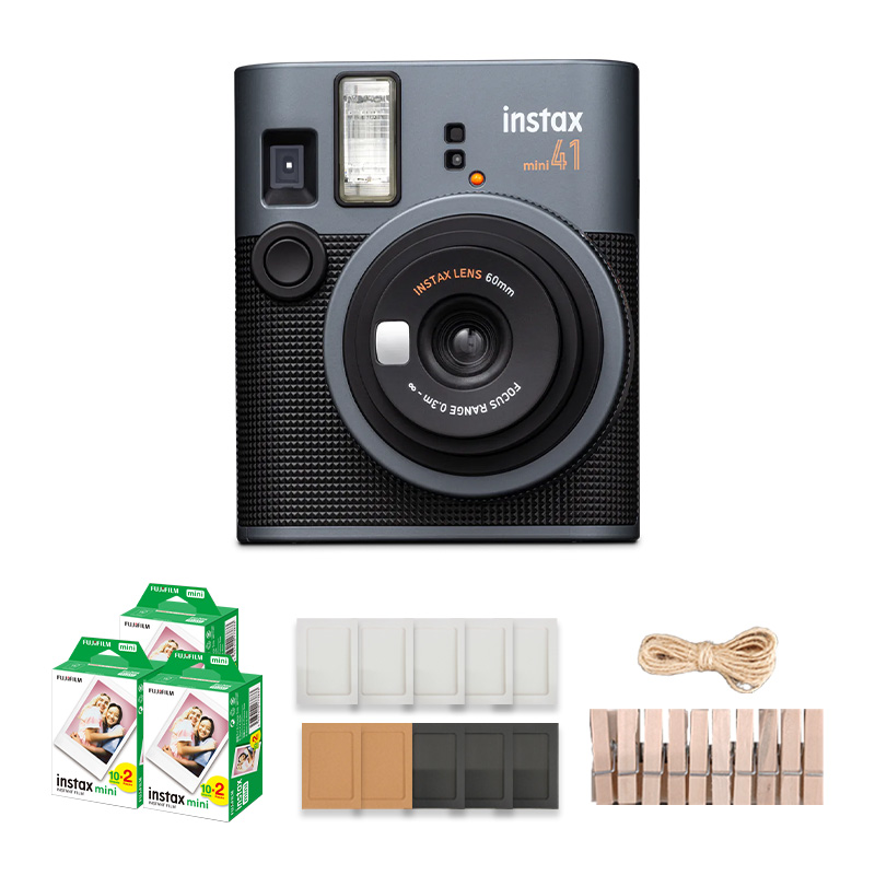 인스탁스 미니 즉석카메라 + 미니필름 60장 + 종이액자 + 나무데코, instax mini 41, 1세트 227,400원