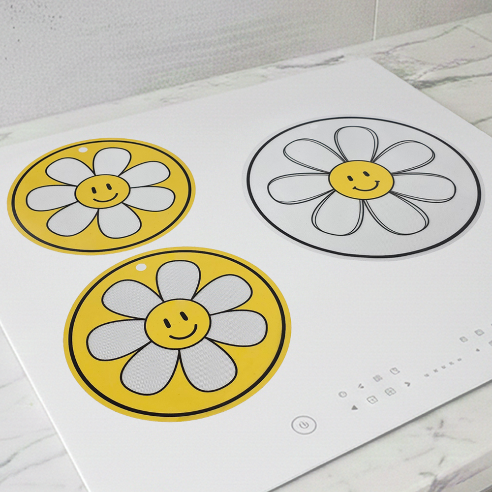 엘빈리빙 실리콘 인덕션 보호매트, 3개, 화이트+옐로우 7,900원